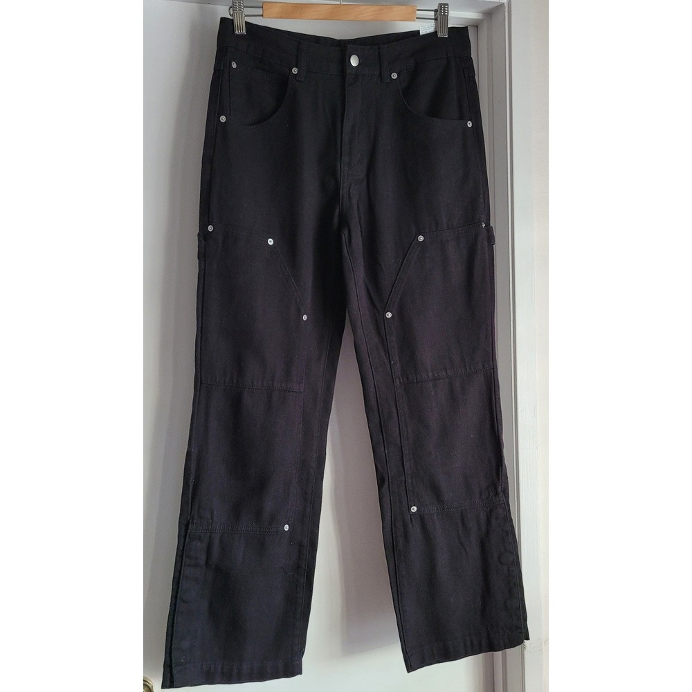 SUMWON Men's Jeans Black Cotton Straight Denim Pants New with Tags Urban